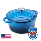 Wokins 5.5QT Enameled Cast Iron Dutch Oven Pot With Lid,heavy-duty Cookware For New. Price: $56.63.