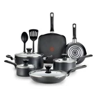 T-fal Easy Care 12-PIECE Nonstick Cookware Set Pots & Pans Grey Kitchen New. Price: $169.00.