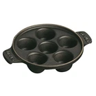 Staub Cast Iron 5.75-INCH Escargot Dish With 6 Holes Matte Black New. Price: $104.95.