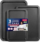 3 Piece Nonstick Carbon Steel Oven Bakeware Set, Black New. Price: $24.95.