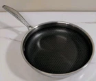 Pampered Chef 10 Nonstick Skillet Hex Pattern Stainless Steel - Lid Used. Price: $40.00.