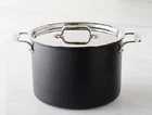 All-clad Pro Nonstick 8-QUART Stock Pot With Lid New. Price: $59.99.