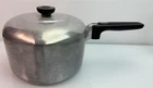 Vtg Wagner Ware Sydney Magnalite Qt Sauce Pot 4684-M With Lid Double Spouts Used. Price: $110.00.