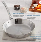 Viking 3 Ply 18/8 Stainless Steel 8" Frying Pan Aluminum Core Dishwasher Safe New. Price: $44.95.