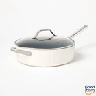 5QT Nonstick Ceramic Coated Aluminum Saute Pan Cream - Figmint New. Price: $45.00.