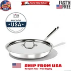 All-clad D3 3-PLY Stainless Steel Fry Pan With Lid 12 Inch New. Price: $89.96.