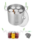 Vevor Canning Pot With Rack And Glass Lid 21 Qt Stainless Steel Waterbath Canner New. Price: $45.99.
