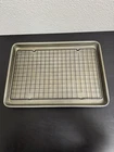 Calphalon 12X17 Baking Sheet Pan W/ Cooling Rack Nonstick Used Stained. Price: $19.95.