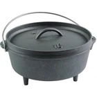 Lodge L10C03 Pre Seasoned Cast Iron Camp Dutch Oven 4 Quart Size New. Price: $87.89.