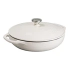 Lodge Essential Enamel Braiser Refrigerator- & 3.6 Quart, Oyster White New. Price: $133.99.