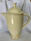 Vintage Fiesta *ivory* Coffee Pot & Lid *near Mint* Used. Price: $125.00.