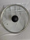 Imusa Lid Glass Replacement 10 Black Handle Steam Vent Hole Used. Price: $14.87.