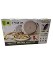 Greenpan 3-PC Pro Magneto Ceramic Skillets, Cream (8, 10, 12" Pans) Used. Price: $49.99.
