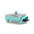 Greenlife 12" 5QT Square Electric Skillet, Glass Vented Lid, Cerami... Fast Ship New. Price: $61.53.
