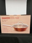 Gotham Steel 9.5" Hammered Pan With Tempered Glass Lid Cool Touch Handles New. Price: $99.99.
