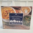 Corningware 11-PIECE French White Bakeware And Serveware Set New Box. Price: $98.00.