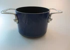 New Technique Cooks Essentials 5/8 Qt Hard Anodized Nonstick Blue Cookware. Price: $23.00.