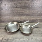 Vtg All-clad Fry Pan Skillet Usa Metalcrafters Master Chef 8" & 10" Stainless Used. Price: $52.46.