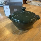 Staub Ceramic .45L / 12.8CM Petite Artichoke Cocotte - Basil Nib New. Price: $35.75.
