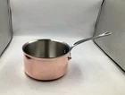 Mauviel 6S 6-PLY Polished Copper & Stainless Steel Sauce Pan, 2.6-QT New. Price: $228.17.