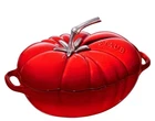 Staub Enameled Cast Iron Tomato Cocotte, 3-QT New. Price: $256.45.
