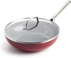 Textured Ceramic Nonstick, 11" Flat Bottom Wok Stir-fry Pan With Lid For High... New. Price: $68.25.