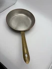 Tagus Portugal Copper Frying Pan Brass Handle Vintage Skillet 6 Inch Used. Price: $29.00.