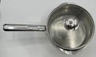 Wear Ever 2 Qt Stainless Steel Sauce Pot Double Spouts With Strainer Lid Used. Price: $44.95.