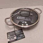 David Burke Geo Clad Everyday 9.5" Pan W/ Lid Tri-ply Stainless Steel Non-stick New. Price: $59.00.