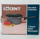 Lucent Non-stick Cookware 1 Qt 6 Inch Sate Blue Open Saucepan Made Spain New. Price: $11.40.
