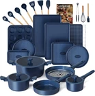 Pots And Pans Set Nonstick, 26 Pcs All-in-one Kitchen Starter With Cookware, New. Price: $330.99.