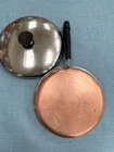 Vintage Revere Ware 8" Skillet Frying W/ Lid Copper Clad PRE-1968 Double Circle Used. Price: $40.00.