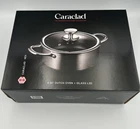 Caraclad Hex 4QT Dutch Oven Glass Lid Stainless Aluminum Core Nonstick Cool Grip New. Price: $19.99.