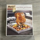 Parini Stainless Steel Chicken Roaster Rack Bbq Grill Cookware Beer Can Style New. Price: $24.99.