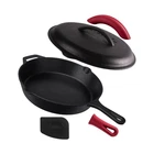 Cuisinel Cast Iron Skillet With Lid 12"-INCH Pre-seasoned Covered Frying Pa... New. Price: $92.98.