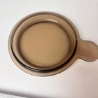 Vintage Pyrex Visions Amber Glass Lid Replacement P-240-C 5.5 Inch Brown Cover Used. Price: $12.95.