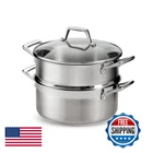 Tramontina Gourmet 5-QUART Steamer Set Tri-ply Base Stainless Steel Dutch Oven New. Price: $76.80.