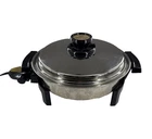 Kitchen Craft West Bend Liquid Core Stainless Electric Skillet 11.5" 900W Usa Used. Price: $63.00.