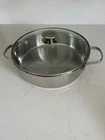 Wolfgang Puck Casserole Pan With Lid Stainless Steel 18-10 Used. Price: $20.00.