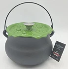 Smith & Clark 4QT Cast Iron Cauldron Witches Brew Bubbling Lid Green Halloween New. Price: $119.99.