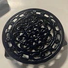 Vintage Decotec France Coated Cast Iron Trivit Basque Blue 8.5" Used. Price: $16.00.