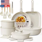 23 Pcs Pots Pans Non Stick Ceramic Cookware Set Detachable Handle Rv Stackab New. Price: $129.39.