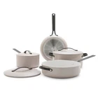 Greenpan Nova 7PC Ceramic Nonstick Aluminum Cookware Set Cloud Gray With Black New. Price: $139.99.