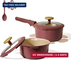 Carote 2.0QT & 3.0QT Titanium Nonstick Reinforced Sauce Pan Sets With Lid, Non-s New. Price: $50.61.