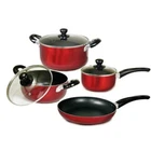 Better Chef 7-PIECE Aluminum Non-stick Cookware Set With Bakelite Handles & Lids New. Price: $65.99.