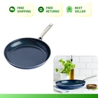 Blue Diamond 12" Nonstick Frying Pan Ceramic Metal Utensil Safe Skillet New. Price: $38.93.