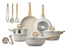 Bakken Swiss 14 Piece Cookware Set Nonstick Granite Essential Kitchen New. Price: $105.90.
