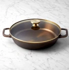 Smithey Seasoned Cast Iron Dual Handle Skillet With Lid, 12INCH New. Price: $159.99.