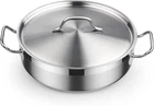 Saut Pan With Lid, 4-QUART Professional Deep Frying 18/10 Stainless Steel C New. Price: $60.49.