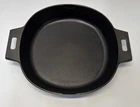 Pampered Chef 12" Cast Iron Skillet 100178 Pre-seasoned Dual Handle Fry Pan Used. Price: $20.99.